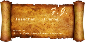 Fleischer Julianna névjegykártya