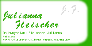 julianna fleischer business card